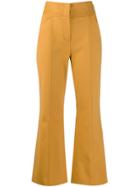Dorothee Schumacher Cropped Flare Trousers - Neutrals