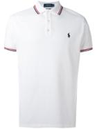 Polo Ralph Lauren - Striped Detail Polo Shirt - Men - Cotton - Xl, White, Cotton