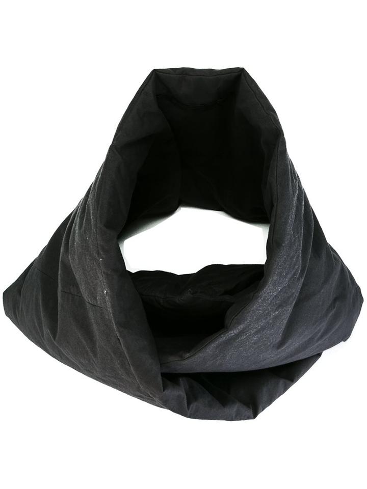 Julius Down Stole, Men's, Black, Cotton/nylon/polyester