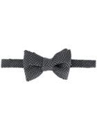 Tom Ford Chevron Bow Tie - Grey