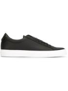 Givenchy Classic Lo-top Sneakers, Men's, Size: 39.5, Black, Calf Leather/leather/rubber
