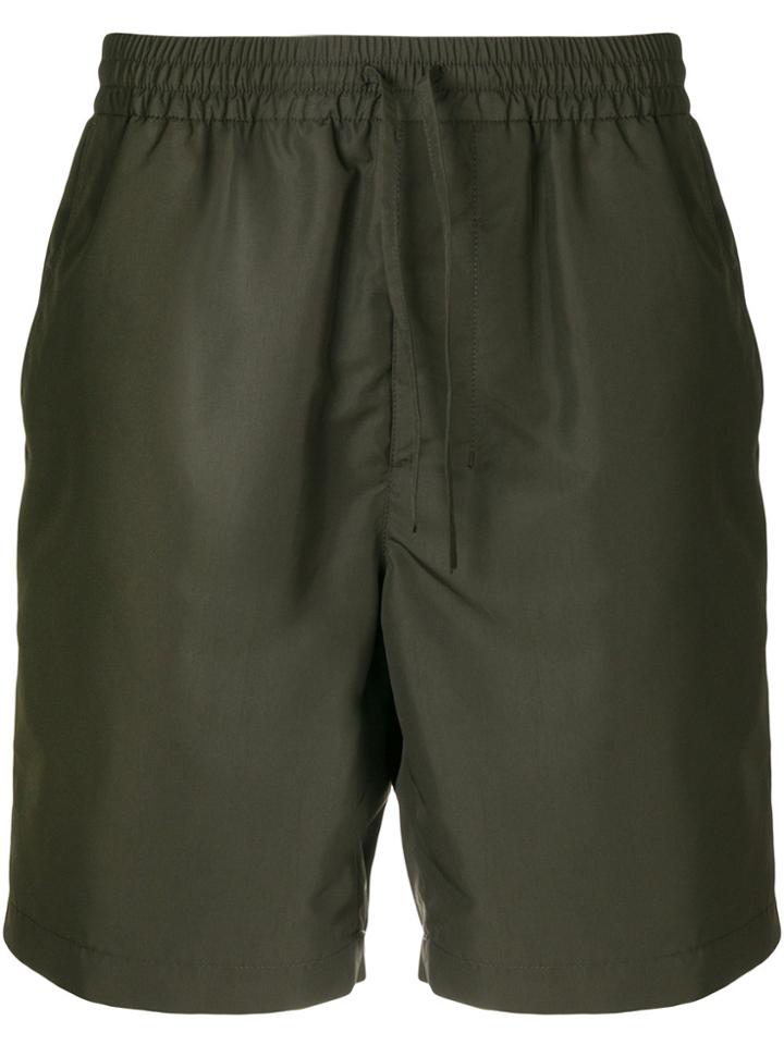 Ami Alexandre Mattiussi Elasticized Waist Bermuda Shorts - Green