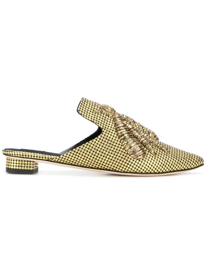 Sanayi 313 Pointed Toe Mules - Metallic