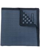 Ermenegildo Zegna Micro Pattern Pocket Square - Blue