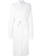 Each X Other Belted Midi Shirt Dress - White
