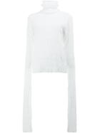 Y / Project Elongated Sleeve Jumper - White