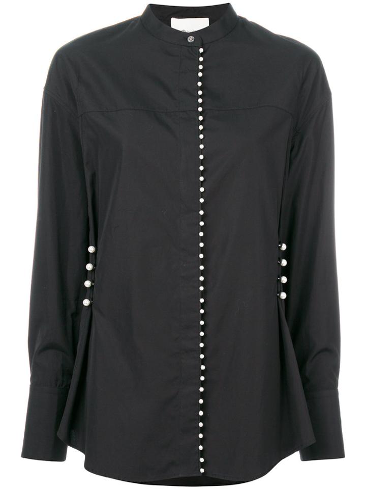3.1 Phillip Lim Faux Pearl Embellished Shirt - Black