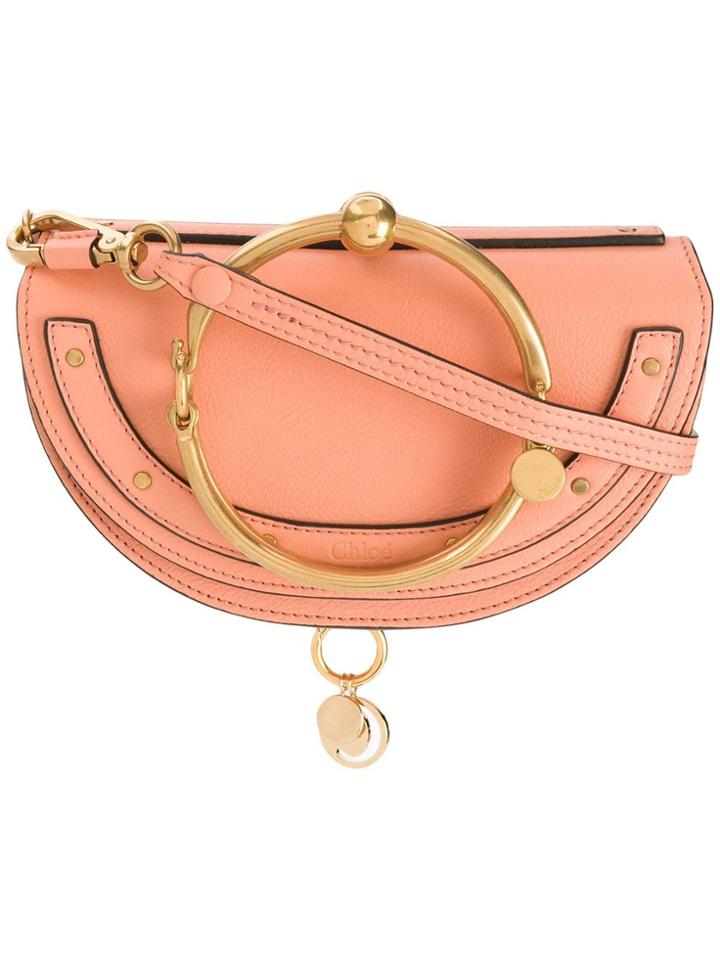 Chloé Nile Minaudière Bracelet Bag - Orange