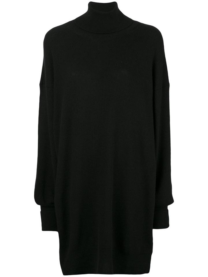 Maison Margiela Turtle Neck Knit Dress - Black