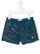 Stone Island Junior - Classic Swim Shorts - Kids - Polyamide/polyester - 8 Yrs, Blue