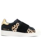 Moa Master Of Arts Leopard Print Slip-on Sneakers - Black