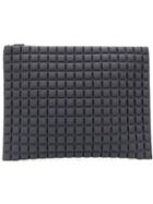 No Ka' Oi Printed Waffled Clutch - Grey