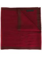 Ermenegildo Zegna Two-tone Scarf, Men's, Red, Wool