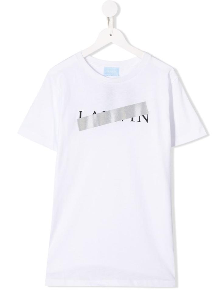 Lanvin Enfant Teen Logo Tape T-shirt - White