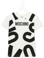 Moschino Kids Logo Print T-shirt, Girl's, Size: 10 Yrs, White