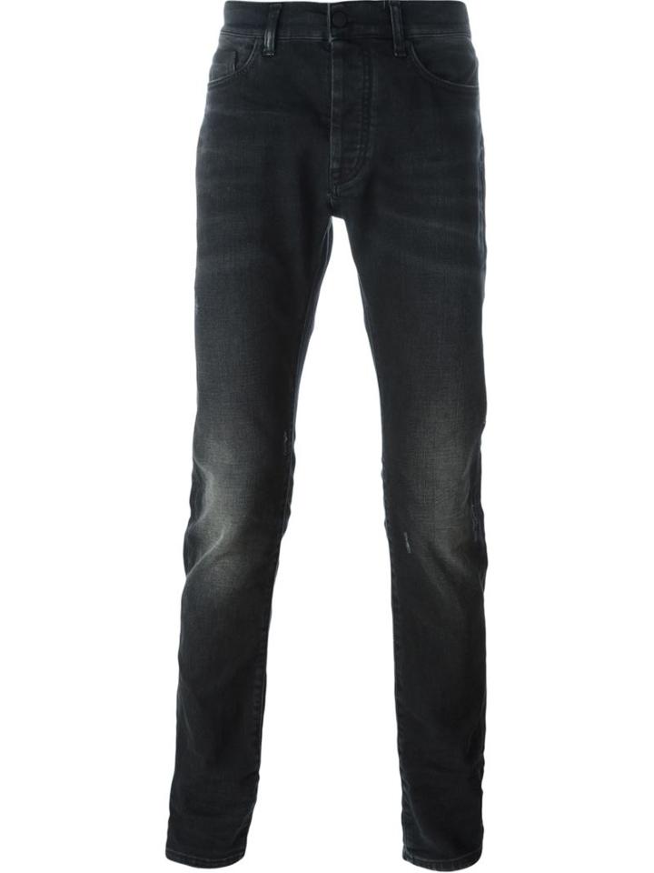Marcelo Burlon County Of Milan Slim Fit Jeans, Men's, Size: 28, Grey, Polyester/cotton/spandex/elastane