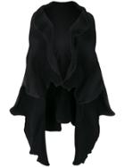 Issey Miyake Structured Pleated Jacket - Black