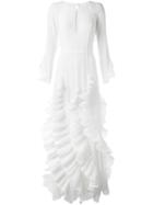 Capucci Ruffled Evening Dress