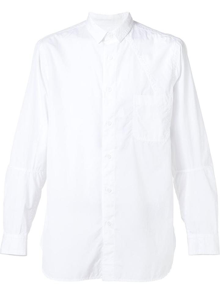 Yohji Yamamoto Panelled Chain Stitch Shirt