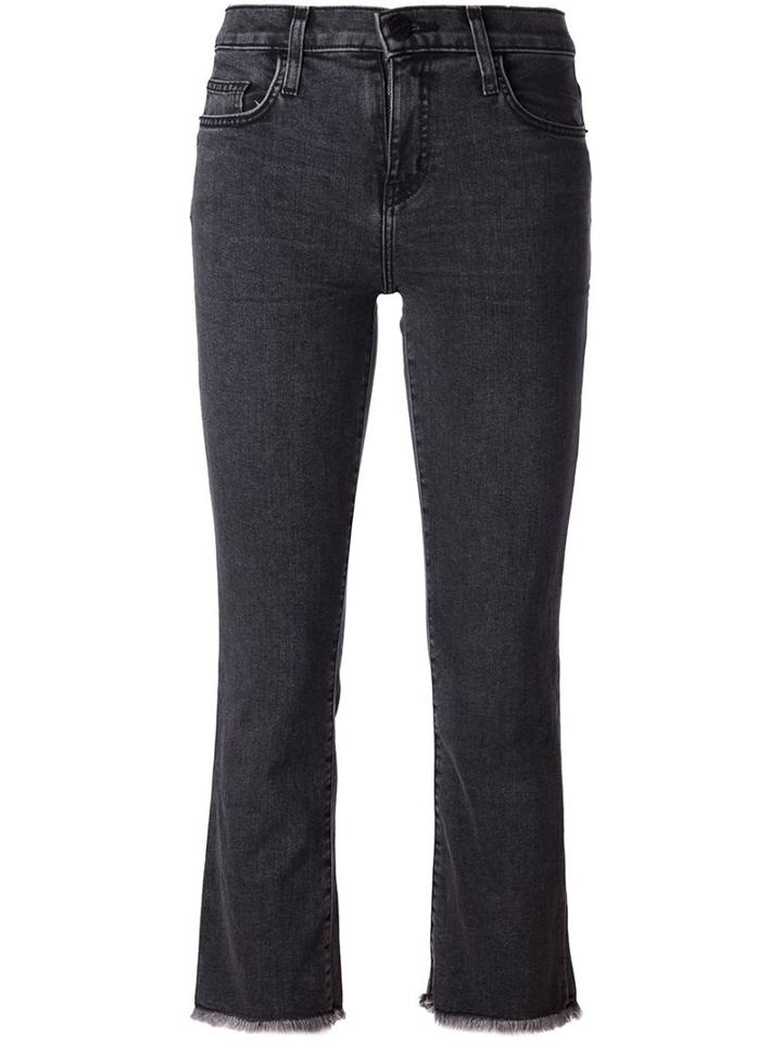 Current/elliott Cropped Jeans, Women's, Size: 24, Grey, Cotton/polyester