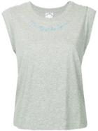 The Upside Logo Cap Sleeve T-shirt - Grey