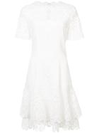 Jonathan Simkhai Tiered Lace Dress - White