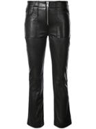 Ganni Cropped Biker Trousers - Black
