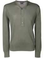Tom Ford Henley Sweater - Green