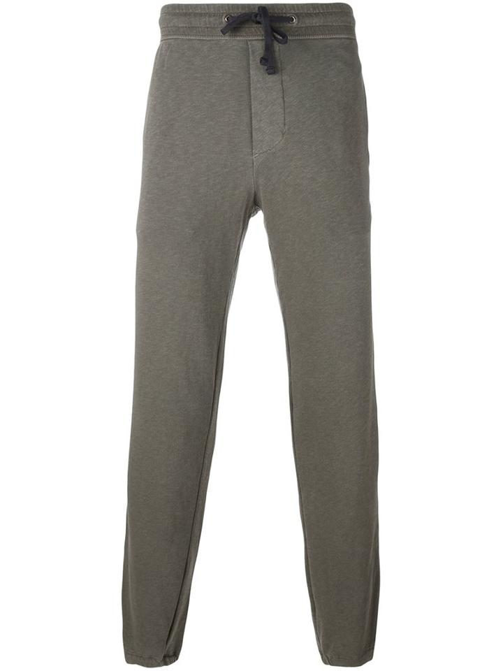 James Perse Drawstring Track Pants, Men's, Size: 0, Green, Supima Cotton