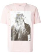 Palm Angels Photo Print T-shirt, Men's, Size: L, Pink/purple, Cotton