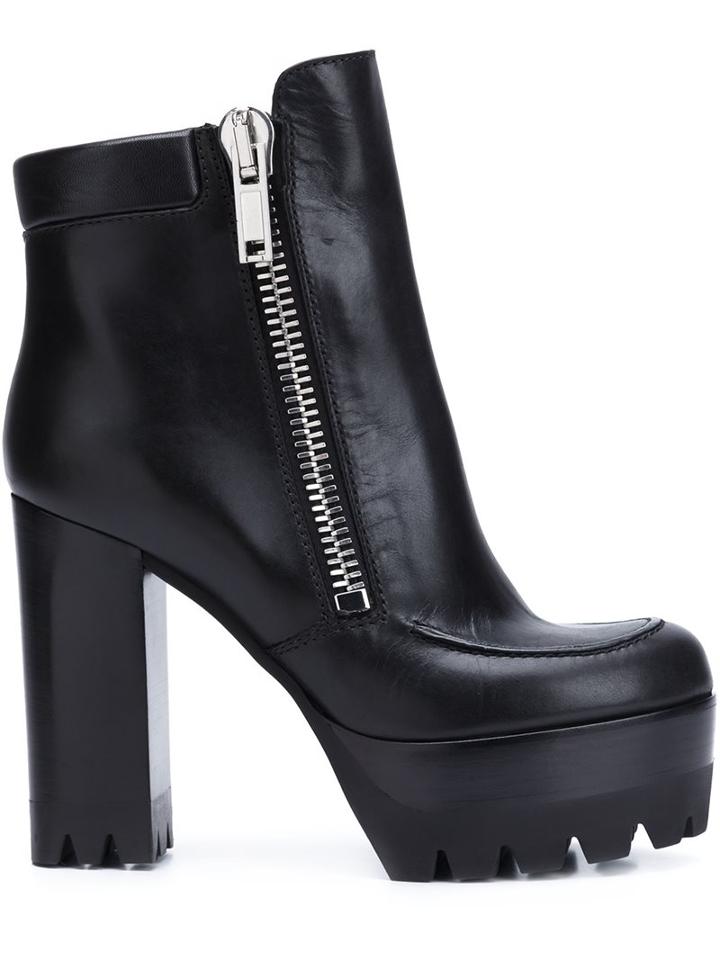 Mulberry Platform Sole Chunky Heel Boots