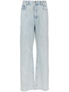 Y/project Striped Wide-leg Jeans - White