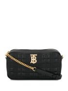 Burberry Quilted Check Tb Camera Bag - Black