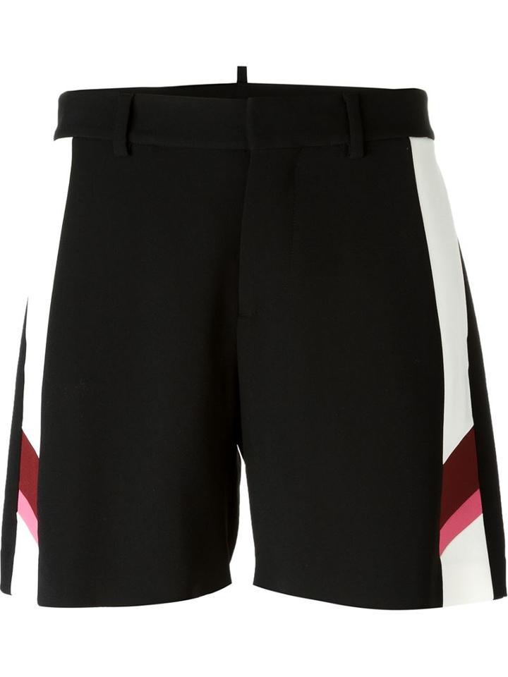 Dsquared2 White Panel Shorts
