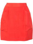 Fleur Du Mal High-waisted Mini Skirt - Red