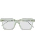 Kuboraum Square Frame Glasses - Green