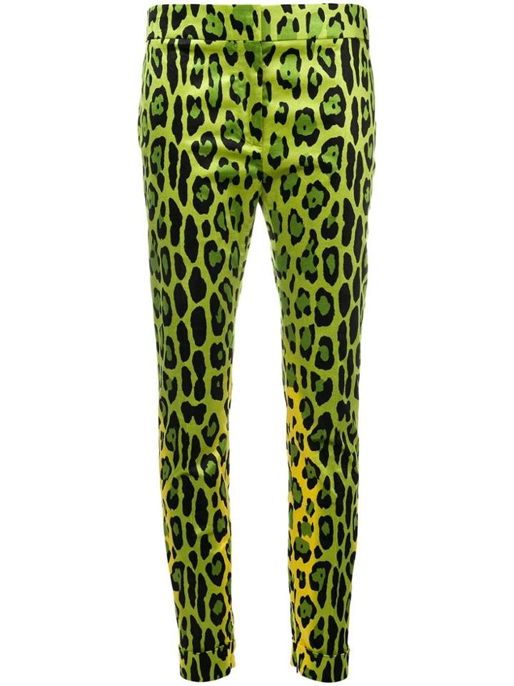 Tom Ford Tom Ford - Woman - Jaguar Print Stretch Velvet Pants Pants -