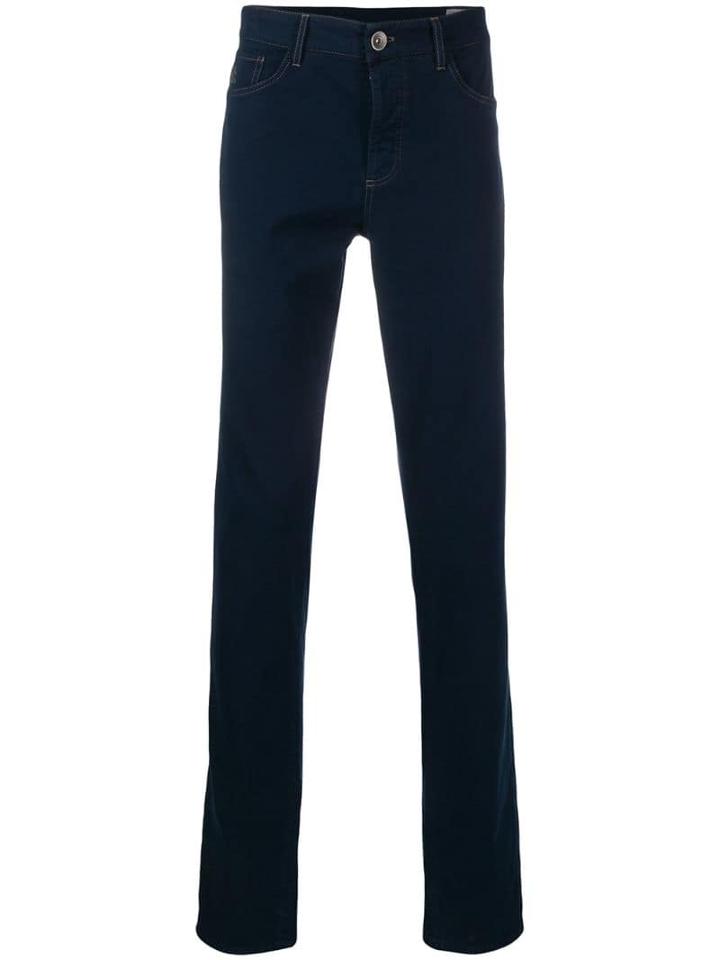 Brunello Cucinelli Long Straight Leg Trousers - Blue