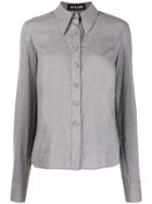 Styland Pointed Collar Shirt - Grey