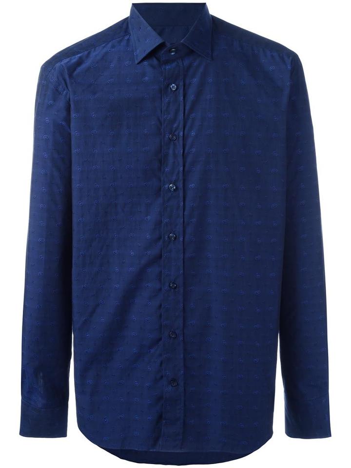Etro - Paisley Print Shirt - Men - Cotton - 41, Blue, Cotton
