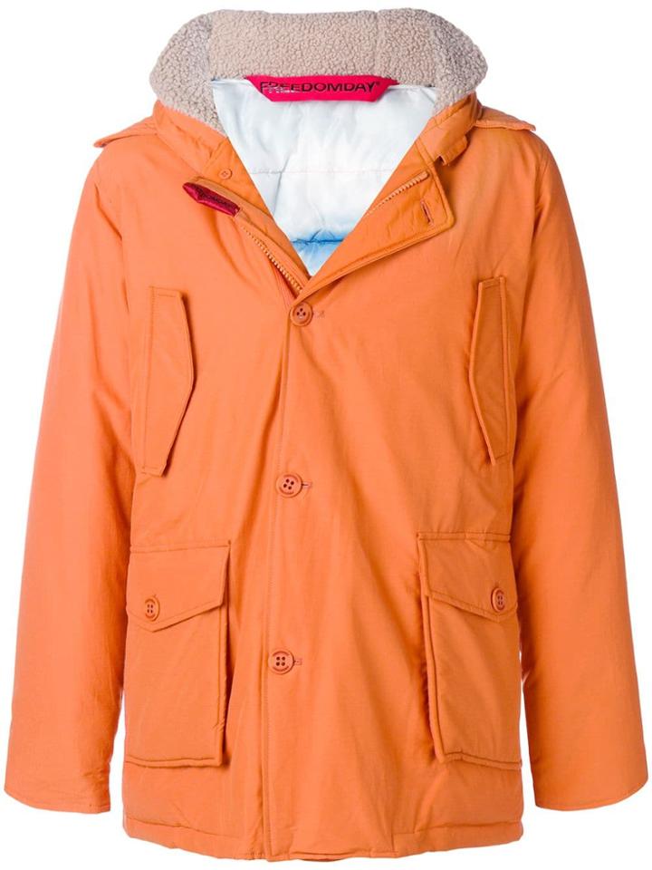 Freedomday Hooded Jacket - Yellow & Orange