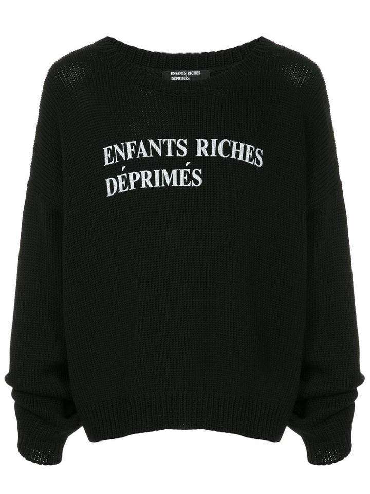 Enfants Riches Déprimés Classique Logo Sweater - Black