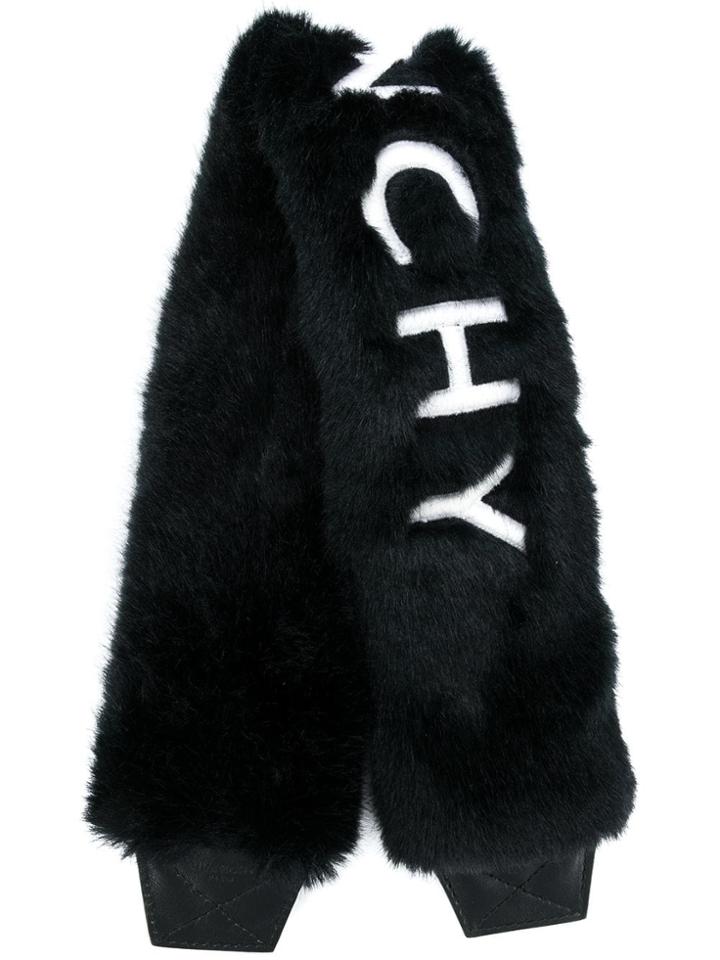 Givenchy Furry Logo Embellished Bag Strap - Black