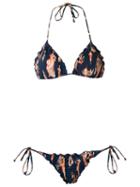 Brigitte Triangle Bikini Set, Women's, Size: P, Blue, Polyamide/spandex/elastane