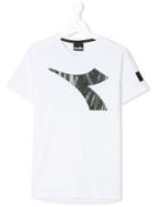 Diadora Junior Branded Printed Logo T-shirt - White