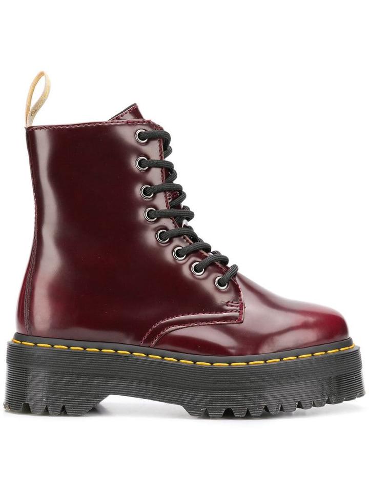 Dr. Martens Vegan Jadon Ii Boots - Red
