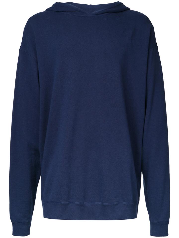 Marka Oversized Hoodie, Men's, Size: 3, Blue, Cotton