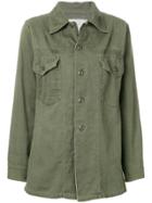 As65 Oversize Embellished Shirt Jacket - Green