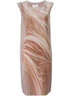 Maison Margiela Trompe-l'ail Print Shift Dress - Nude & Neutrals