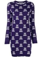 Moschino Teddy Bear Short Sweater Dress - Blue